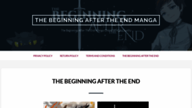 What Thebeginningaftertheendmanga.com website looked like in 2021 (3 years ago)