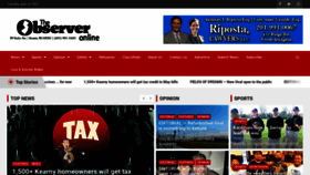 What Theobserver.com website looked like in 2021 (3 years ago)