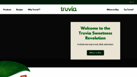 What Truvia.com website looked like in 2021 (3 years ago)