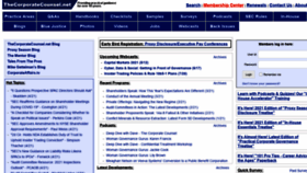 What Thecorporatecounsel.net website looked like in 2021 (3 years ago)