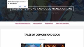What Thetalesofdemonsandgods.com website looked like in 2021 (3 years ago)