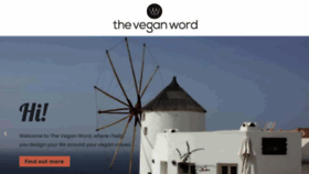 What Theveganword.com website looked like in 2021 (3 years ago)