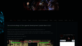 What Terrordrome-thegame.com website looked like in 2021 (3 years ago)