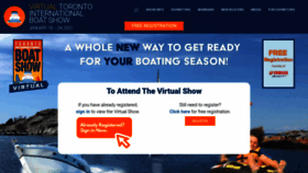 What Torontoboatshow.com website looked like in 2021 (3 years ago)