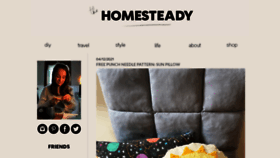 What Thehomesteady.com website looked like in 2021 (3 years ago)