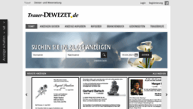 What Trauer-dewezet.de website looked like in 2021 (3 years ago)
