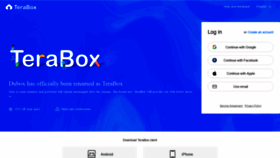 What Terabox.com website looked like in 2021 (3 years ago)