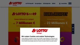 What Thueringenlotto.de website looked like in 2021 (3 years ago)