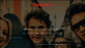 What Teexto.com website looked like in 2021 (3 years ago)
