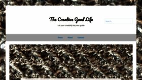 What Thecreativegoodlife.com website looked like in 2021 (3 years ago)