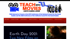 What Teachwithmovies.org website looked like in 2021 (3 years ago)