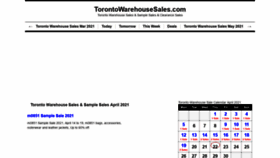 What Torontowarehousesales.com website looked like in 2021 (3 years ago)