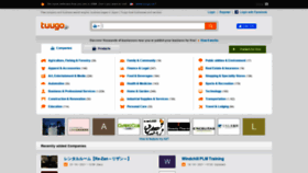 What Tuugo.jp website looked like in 2021 (4 years ago)