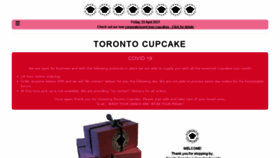 What Torontocupcake.com website looked like in 2021 (3 years ago)