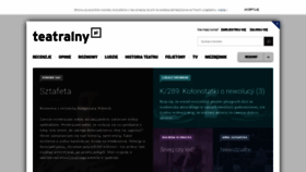What Teatralny.pl website looked like in 2021 (3 years ago)
