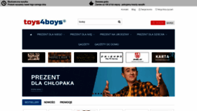 What Toys4boys.pl website looked like in 2021 (4 years ago)