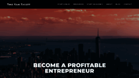 What Takeyoursuccess.com website looked like in 2021 (3 years ago)