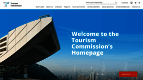 What Tourism.gov.hk website looked like in 2021 (3 years ago)