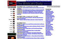 What Thewildcatsdaily.com website looked like in 2021 (4 years ago)