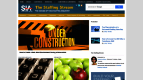 What Thestaffingstream.com website looked like in 2021 (3 years ago)