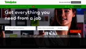 What Totaljobs.com website looked like in 2021 (3 years ago)