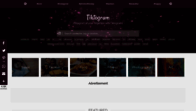 What Tiktogram.com website looked like in 2021 (3 years ago)