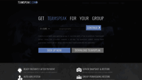 What Teamspeak3.com website looked like in 2021 (2 years ago)