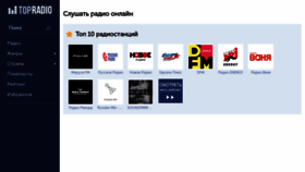 What Top-radio.ru website looked like in 2021 (3 years ago)
