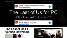 What Thelastofusforpc.com website looked like in 2021 (3 years ago)