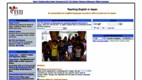 What Teaching-english-in-japan.net website looked like in 2021 (3 years ago)