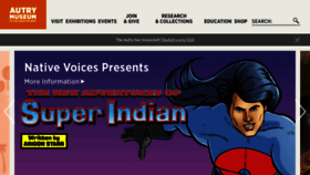 What Theautry.org website looked like in 2021 (4 years ago)