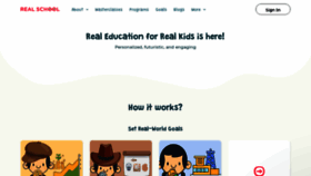 What Therealschool.in website looked like in 2021 (3 years ago)