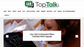 What Top-talk.net website looked like in 2021 (3 years ago)
