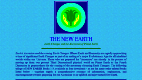 What Thenewearth.org website looked like in 2021 (2 years ago)