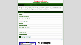 What Truyentinh.net website looked like in 2021 (4 years ago)