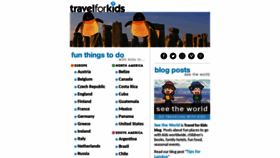 What Travelforkids.com website looked like in 2021 (2 years ago)