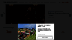 What Thevoiceoffashion.com website looked like in 2021 (2 years ago)
