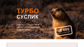 What Turbo-suslik.ru website looked like in 2021 (3 years ago)