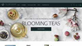 What Teabloom.com website looked like in 2021 (2 years ago)