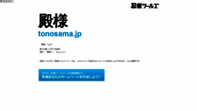 What Tonosama.jp website looked like in 2021 (2 years ago)