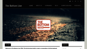 What Thebottomline.org.uk website looked like in 2021 (3 years ago)