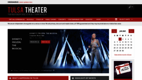 What Tulsa-theater.com website looked like in 2021 (3 years ago)