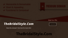 What Thebridalstyle.com website looked like in 2021 (2 years ago)