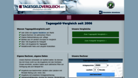 What Tagesgeldvergleich.net website looked like in 2021 (2 years ago)