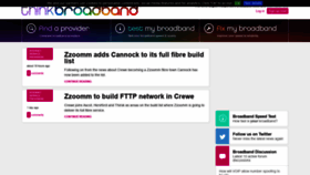 What Thinkbroadband.com website looked like in 2021 (2 years ago)