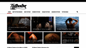 What Tattooton.com website looked like in 2021 (2 years ago)