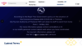 What Tourismthailand.org website looked like in 2021 (2 years ago)