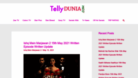 What Tellydunia.com website looked like in 2021 (2 years ago)