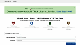 What Tiktokliker.us website looked like in 2021 (2 years ago)