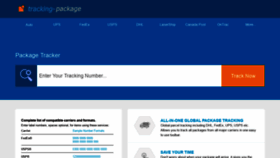 What Tracking-package.com website looked like in 2021 (2 years ago)